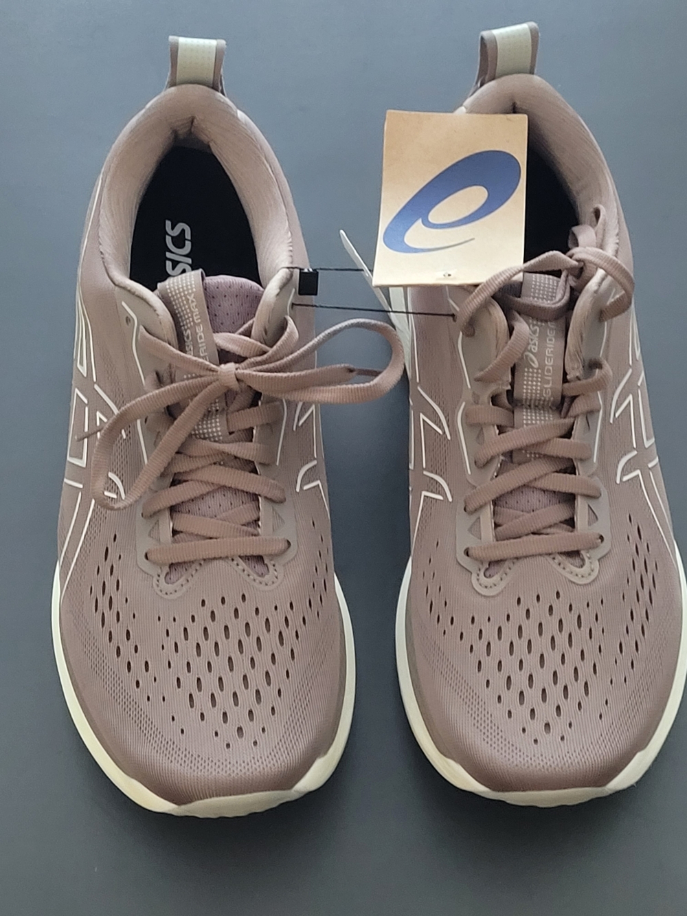 Mens Aasics FFMAXX Running Shoes - Taupe Size 10 NWT